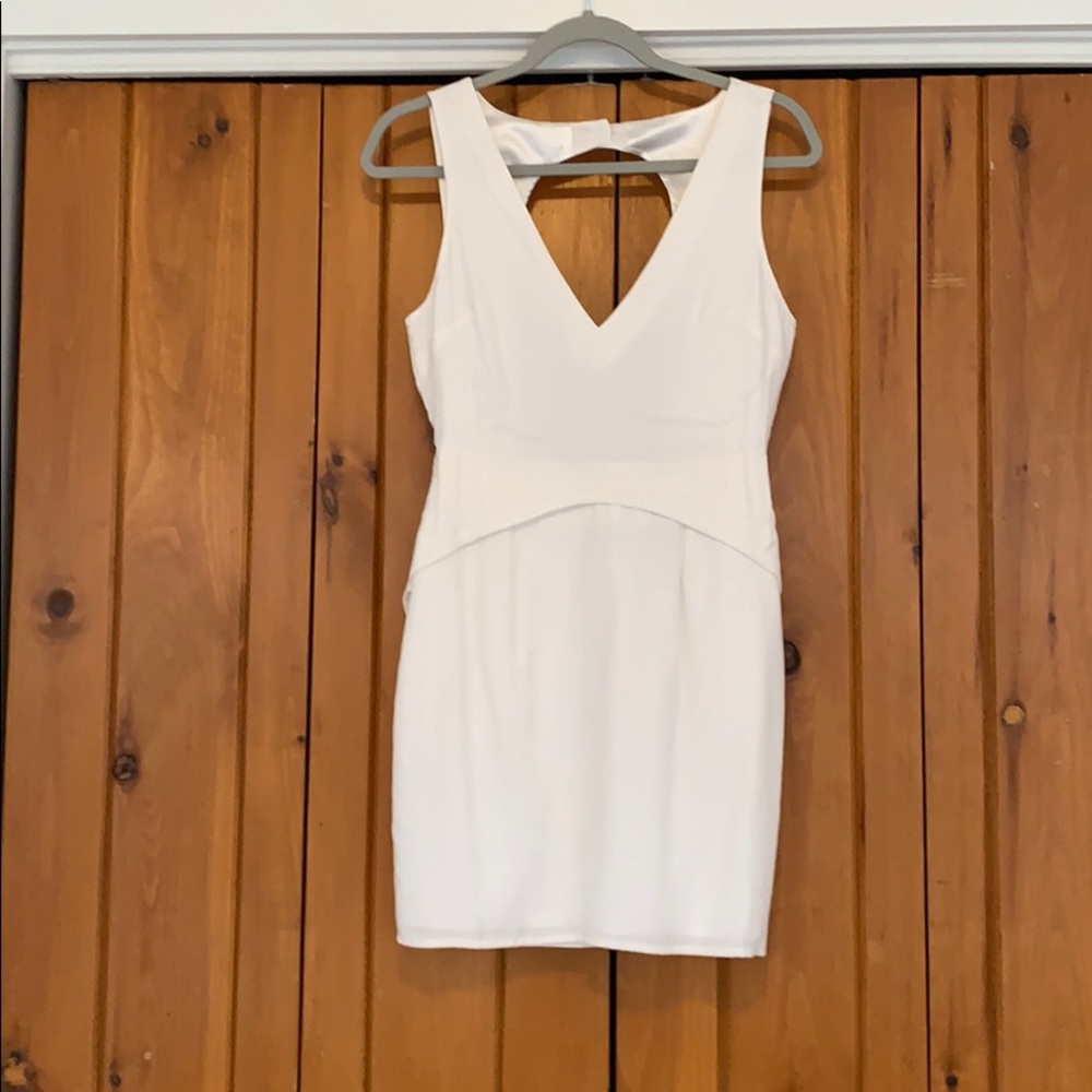 Anthropologie “Stella & Jamie” backless white mini